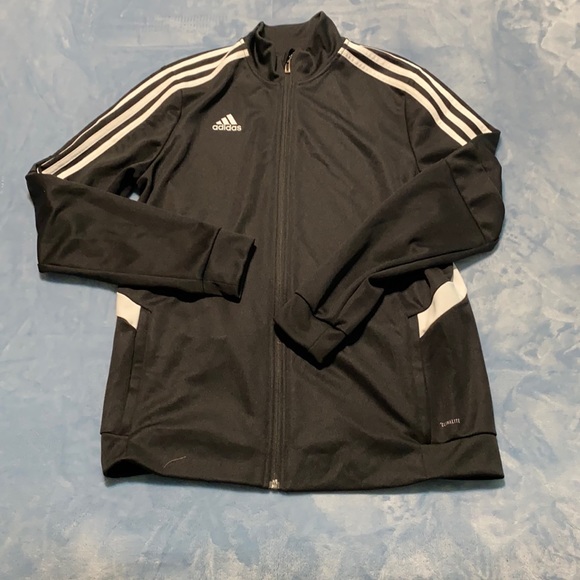 Adidas Climalite Black and White Jacket - Picture 2 of 5